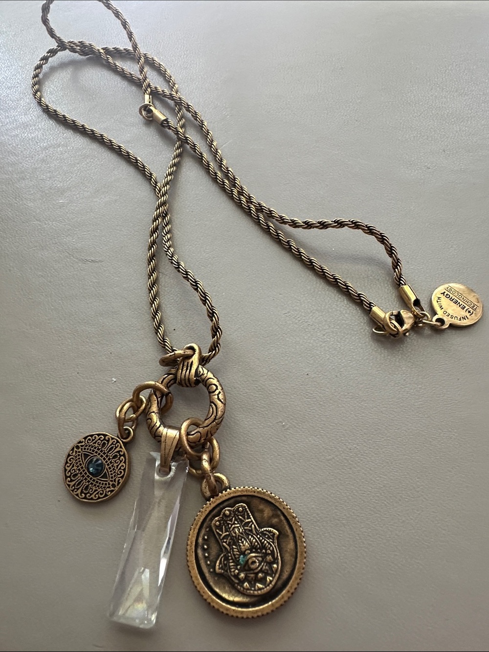 Alex and Ani charm trio necklace
